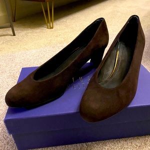 Stuart Weitzman Chicpump Chocolate Suede Size 6.5